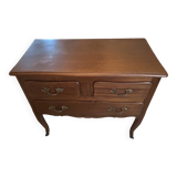 Louis XV style commode in solid wood, 19th century