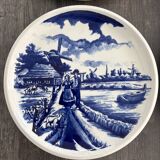 4 Delft Boch dinner plates