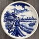 4 Assiettes plates Delft Boch