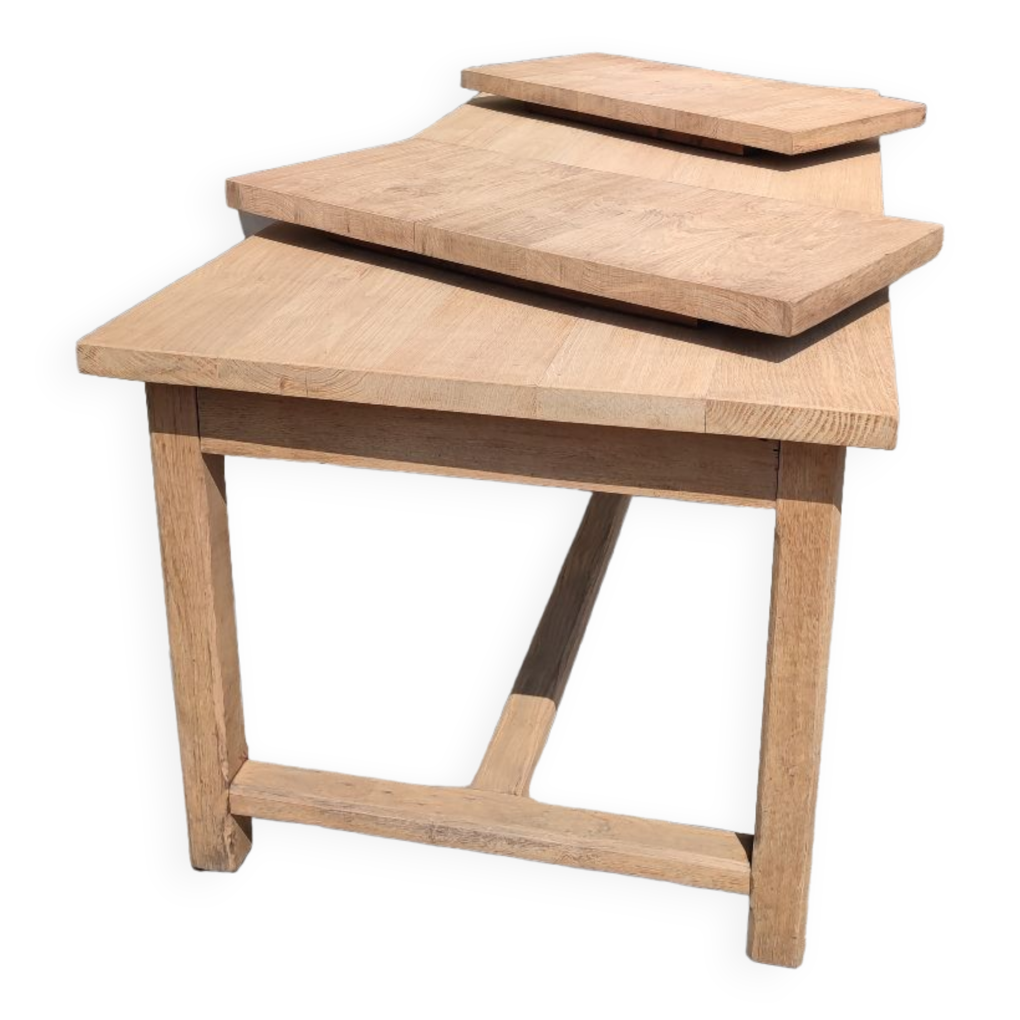 Solid oak farmhouse table