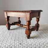 Antique footrest stool