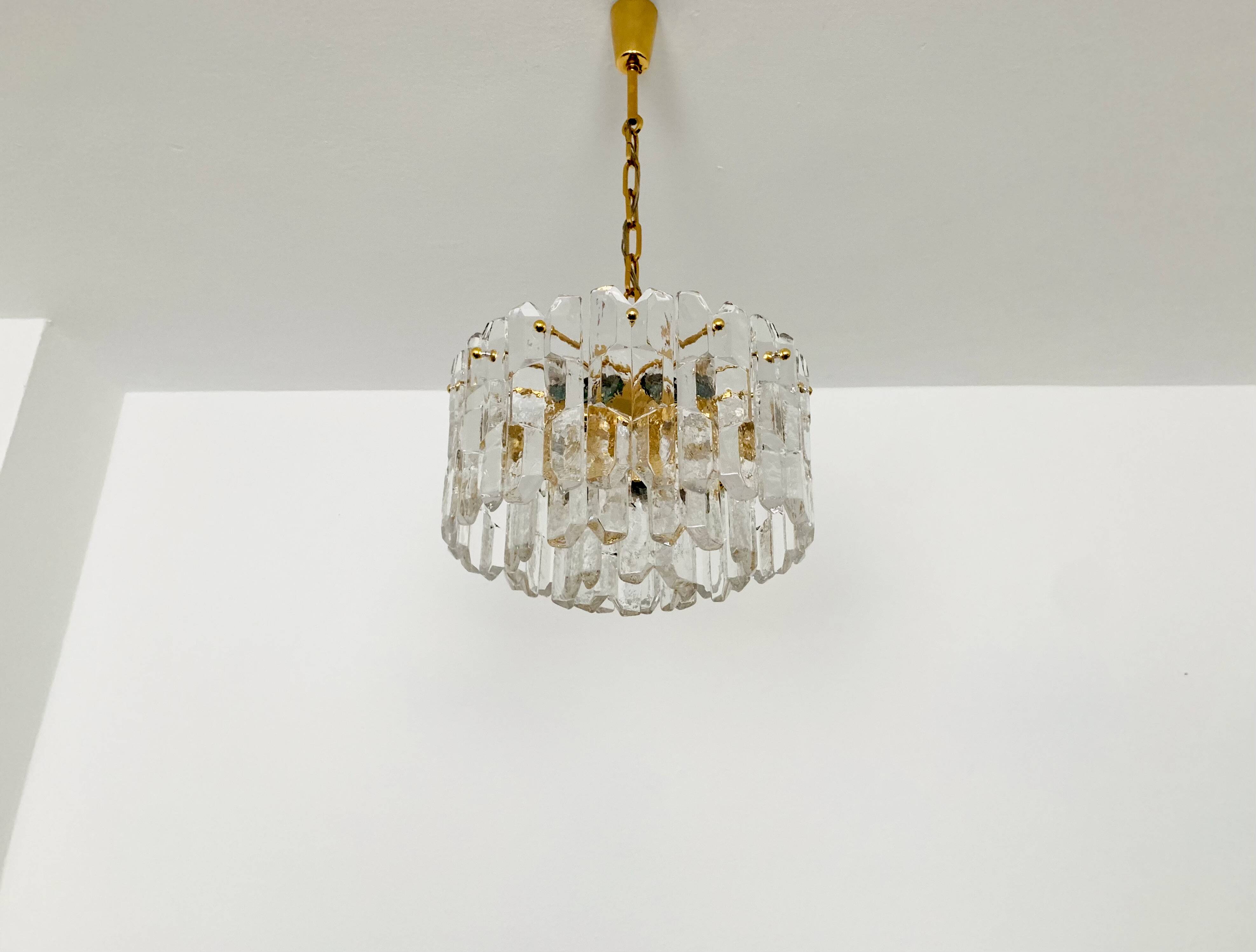 Palazzo Ice Glass Chandelier by J.T. Kalmar