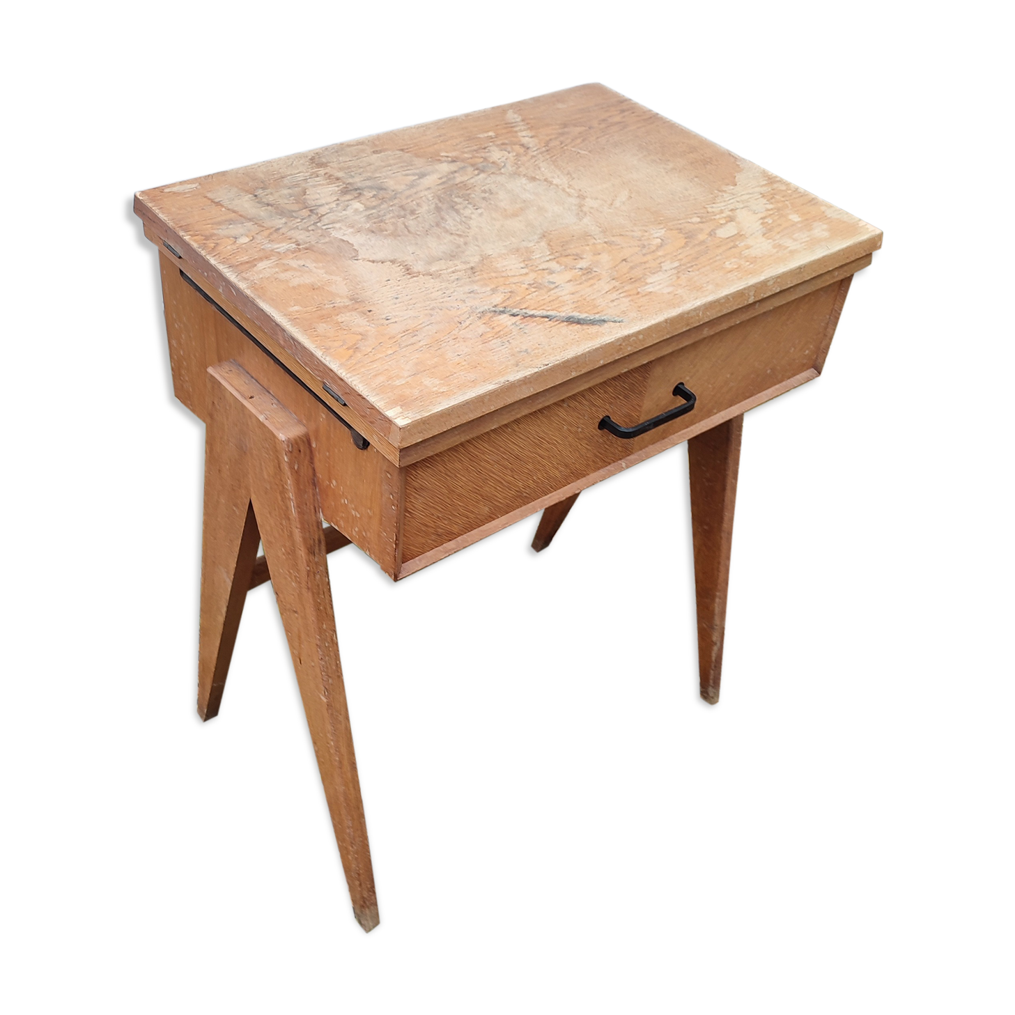 Sewing desk foot compass machine singer