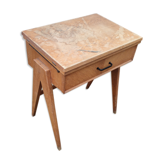 Bureau à couture pied compas machine singer