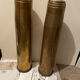 Standing ashtray and vase - brass shell