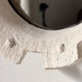 Contemporary French ceramic mirror, "Gioielli" by Renzo Maar.