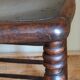 Stool in turned solid wood