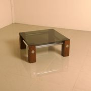 Coffee table in wood and smoked glass by Martin Visser for Spectrum 60s