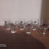 Set of several “on the rocks” martini glasses