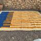 Handwoven natural wool rug, size 1.5/2.5 m.