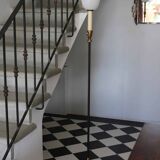 Large Art Deco retro floor lamp, 1920s