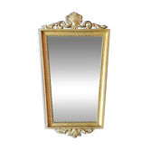 Trapezoidal mirror in gilded wood, Baroque style