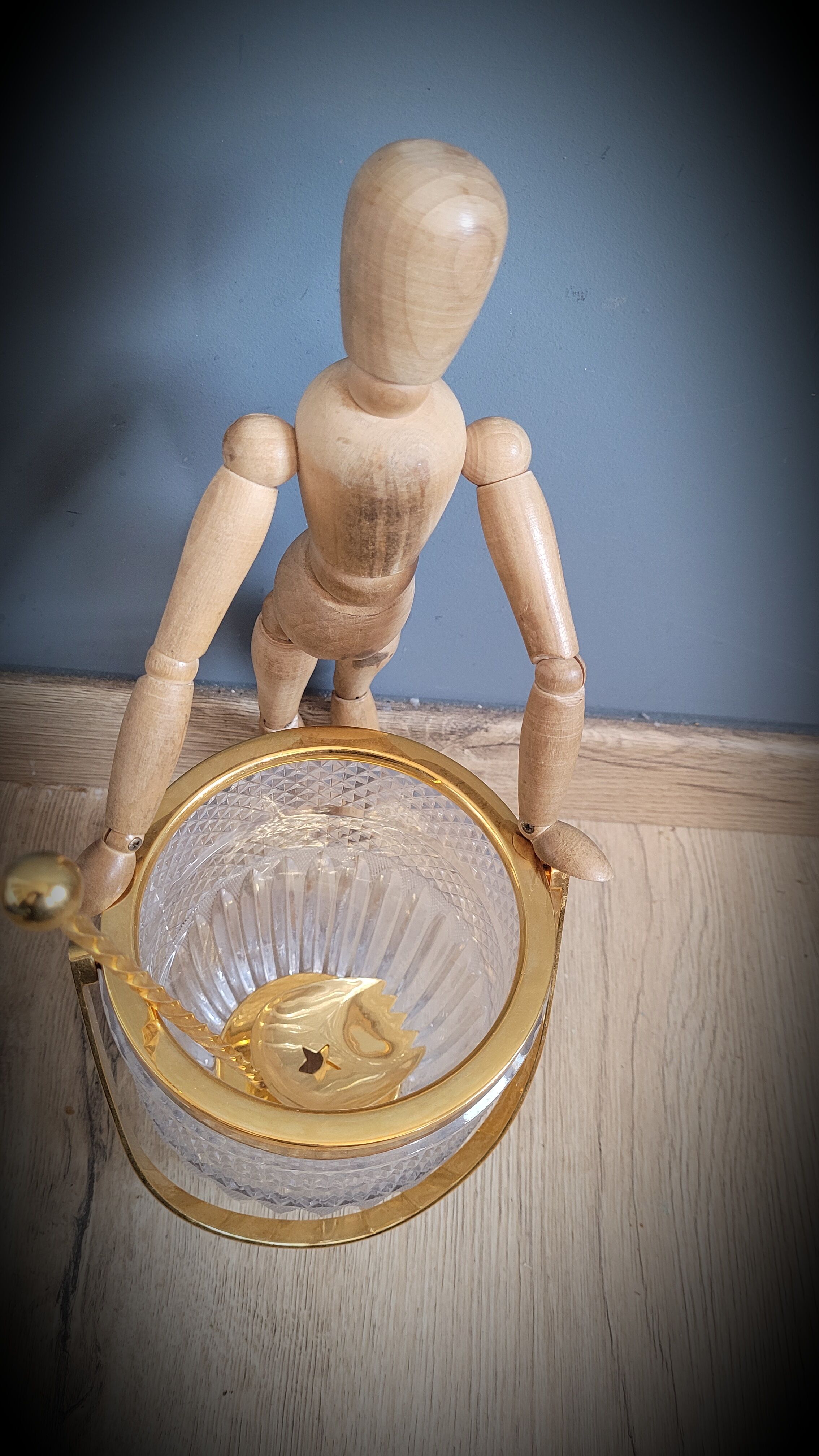 Golden ice bucket