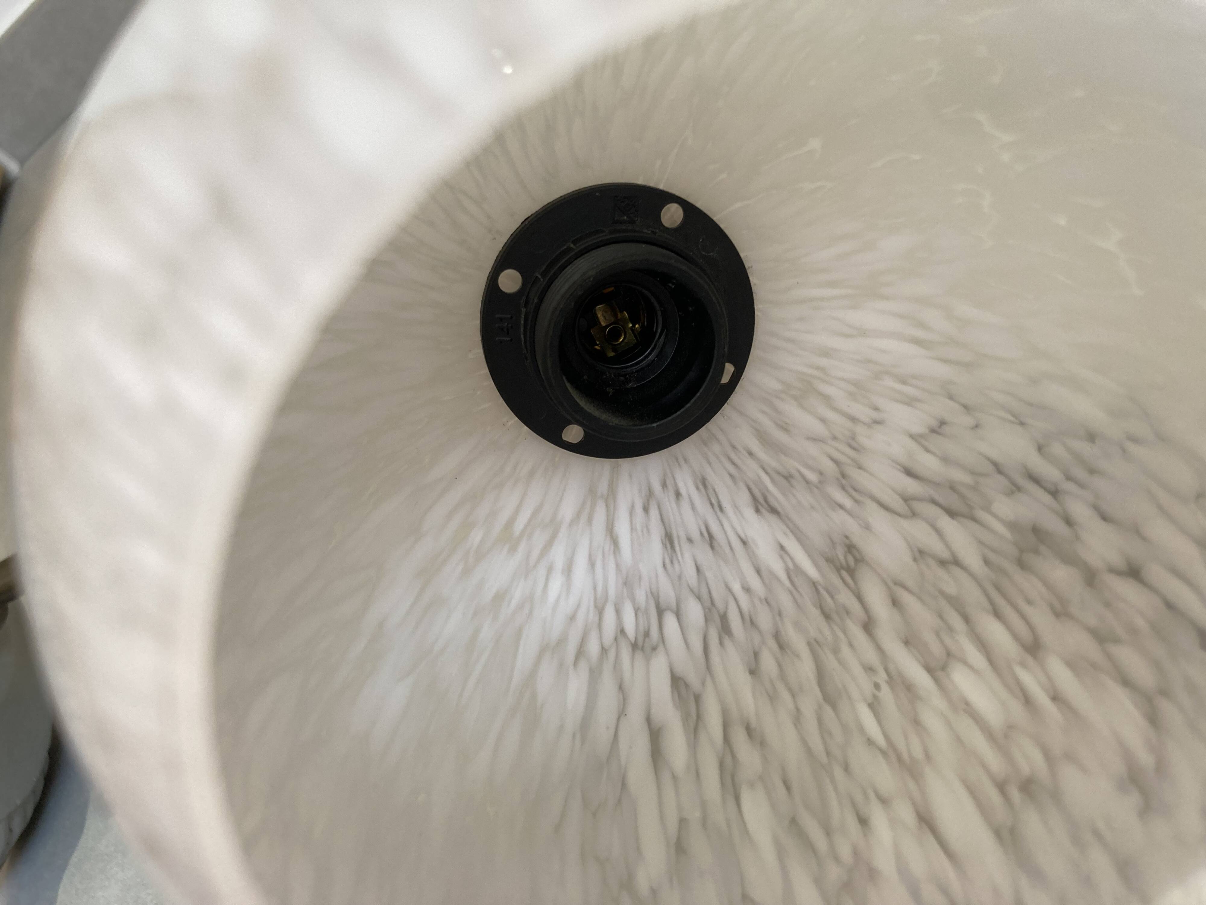 pair of pink Clichy glass wall lights