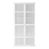 White wall display cabinet