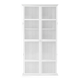 Armoire vitrine blanche murale