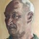 Tableau huile HSP portrait de Besset signé daté XXème