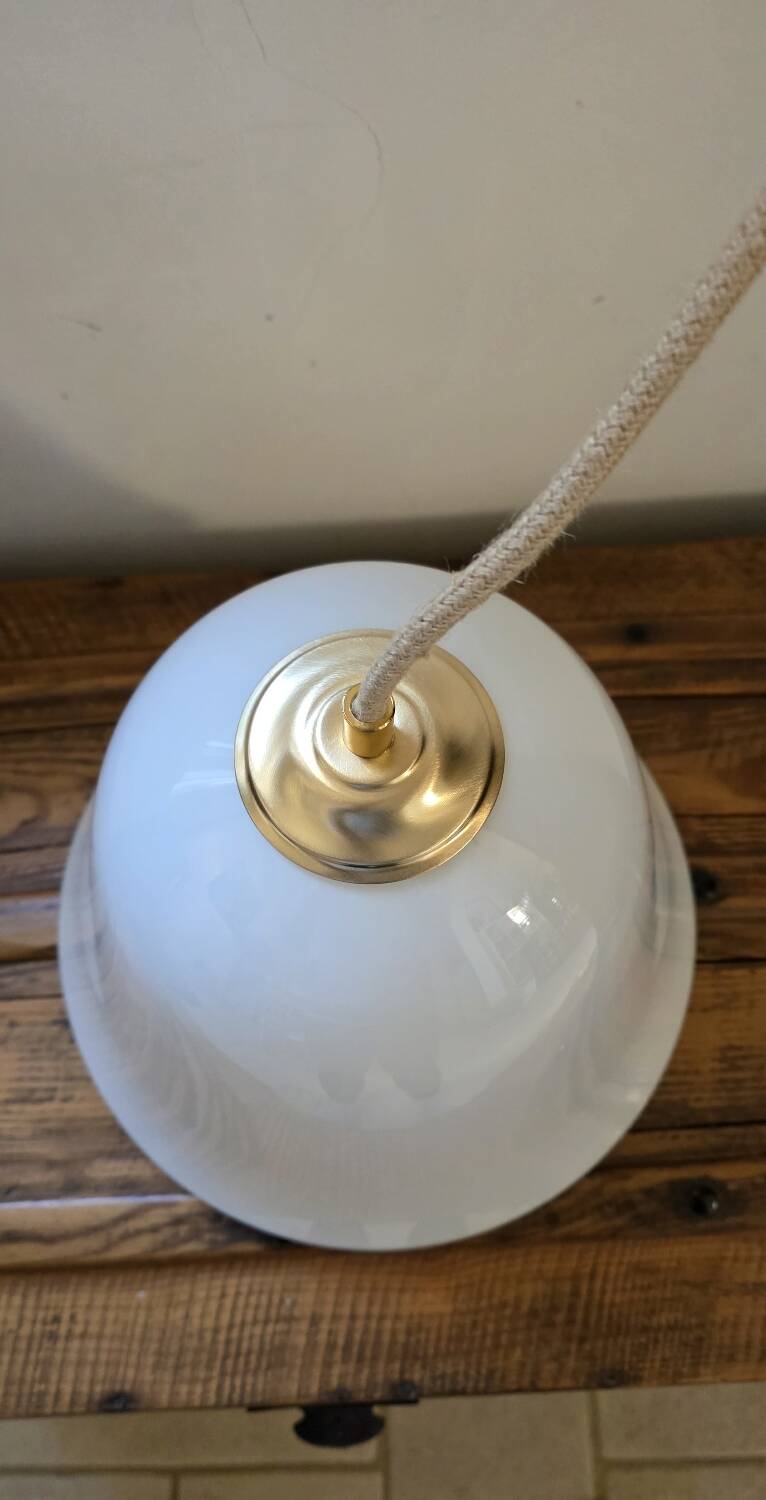XXL opal tulip pendant light