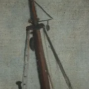 Fishing boats on the slipway – oil on canvas