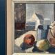 Huile sur panneau – « Nature morte » attribuée à Åke Wilhelm Andersson – 1962