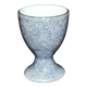 Vintage iridescent gray porcelain egg cup