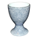 Vintage iridescent gray porcelain egg cup