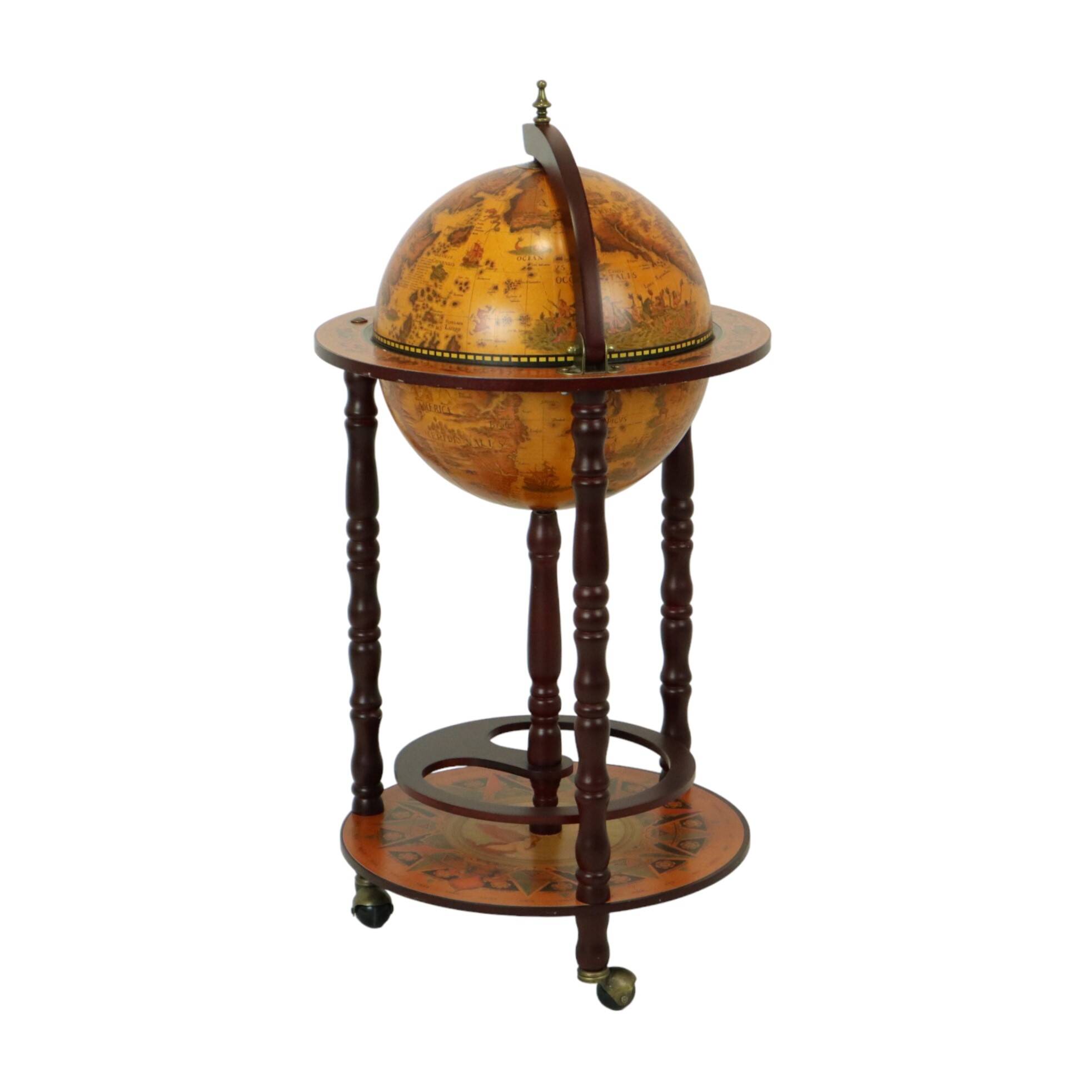 Beautiful World Globe Globe Bar Barglobe Antique Model Drinks Cabinet 87cm
