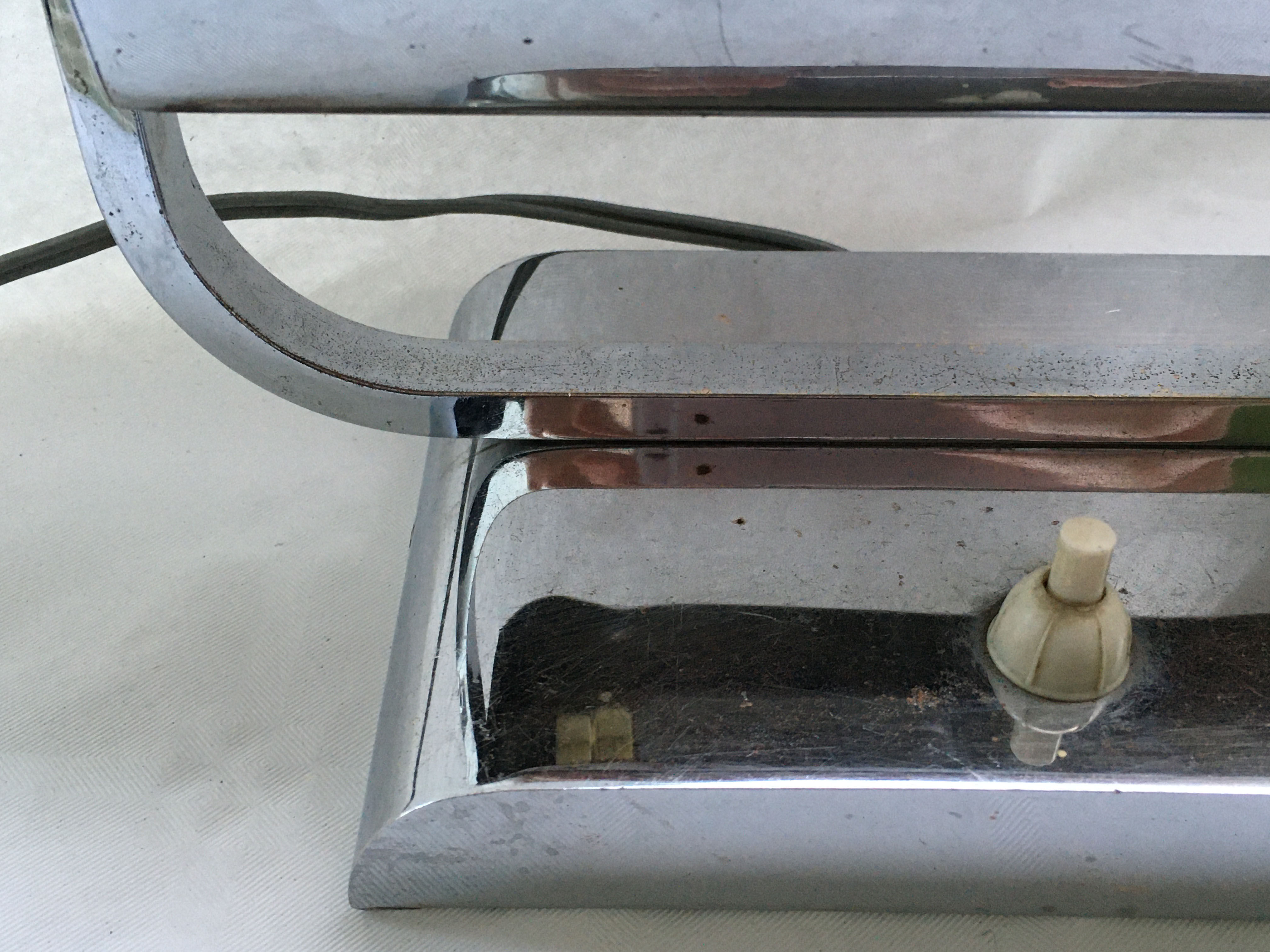 Chrome metal desk lamp 1930/40