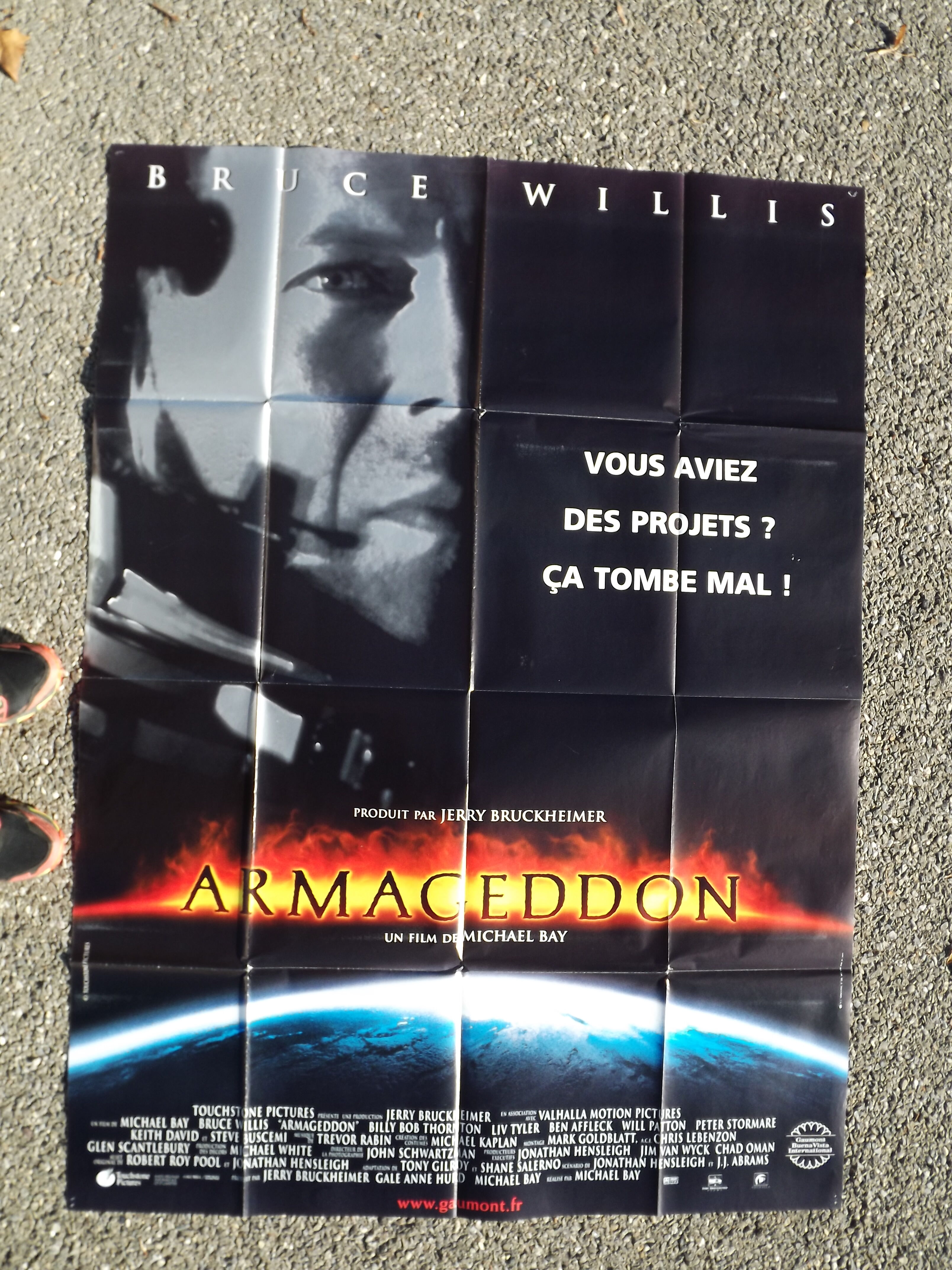 Affiche cinéma originale "armageddon" 120 x 160