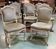 Set of 8 Louis XV style beech chairs from the 1970s.