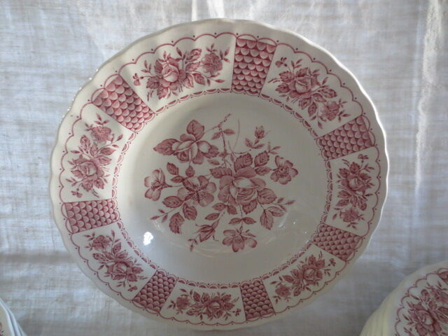 Pink English China plates