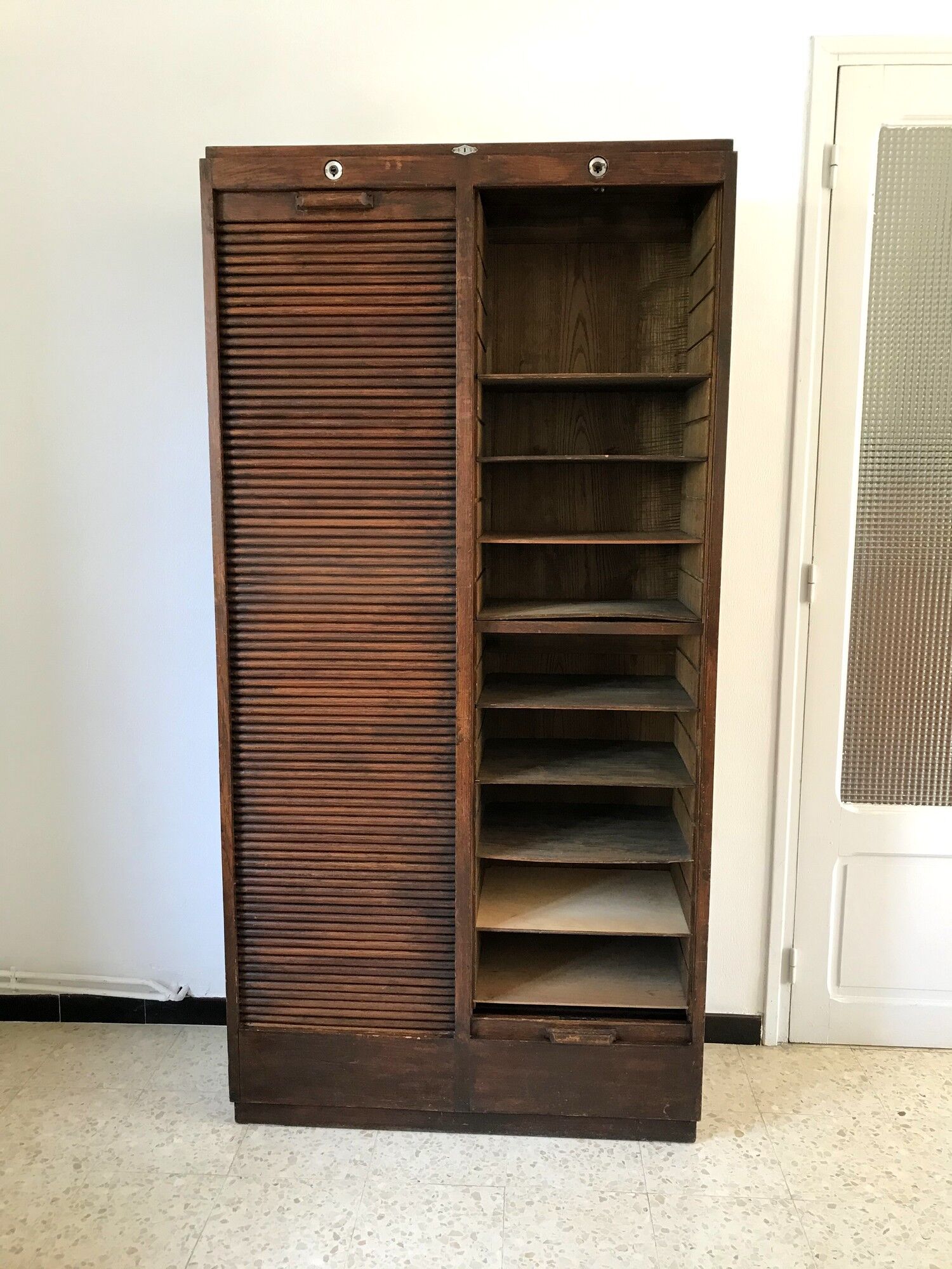 Old curtain binder Radia oak 30s