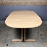 Danish Design Beech Dining Table Oval Extendable