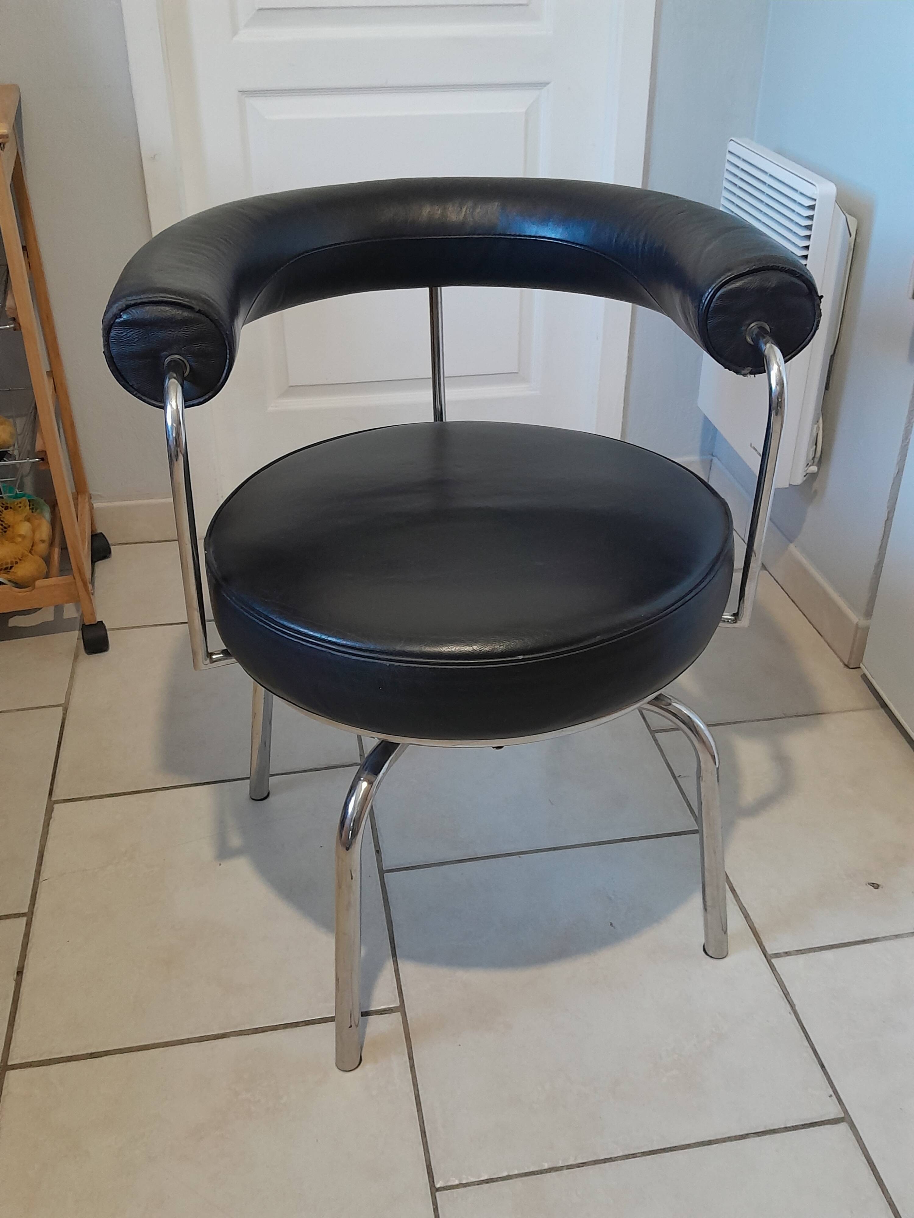 Fauteuil de bureau vintage design pivotant année 70 80