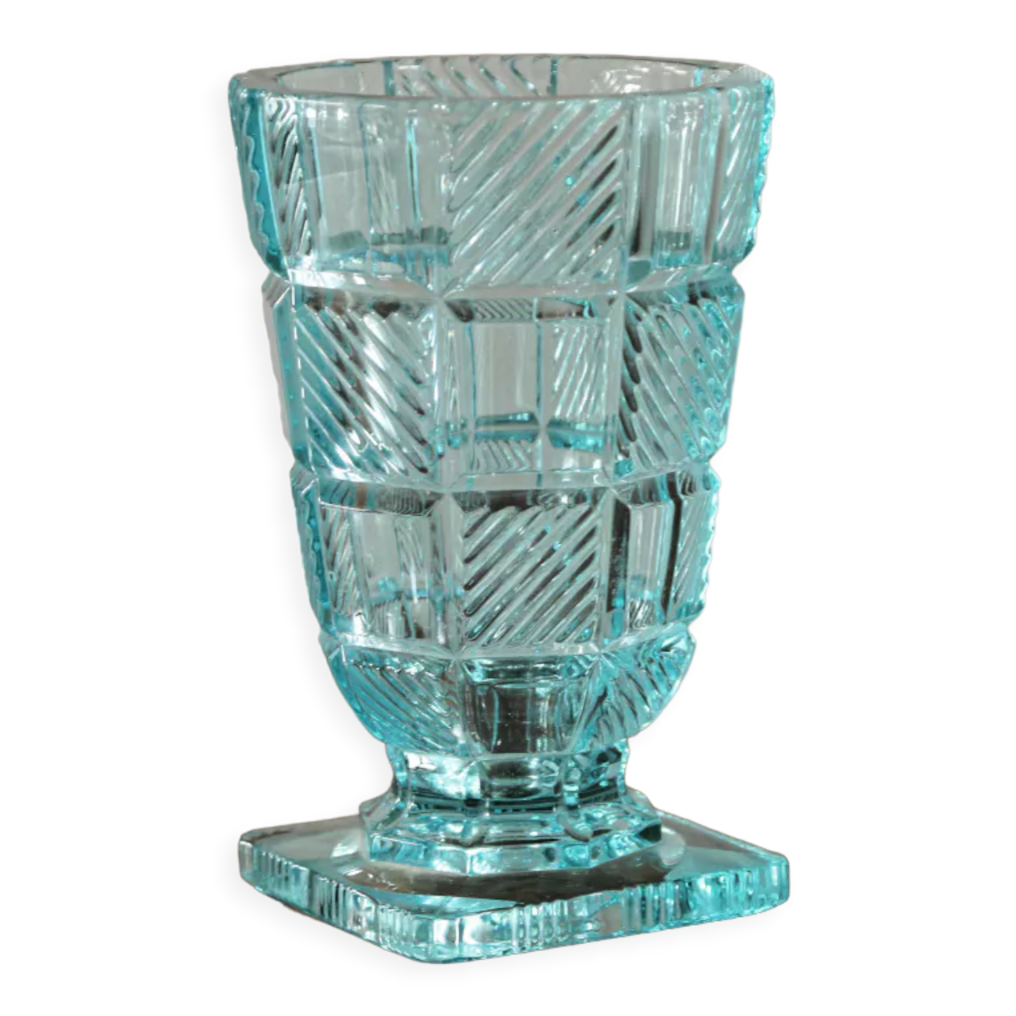 Glass vase, art deco