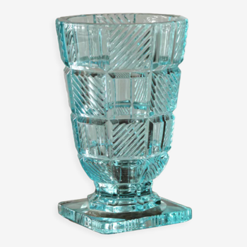 Vase en verre, art déco