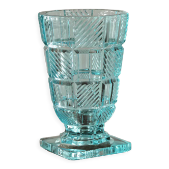 Glass vase, art deco