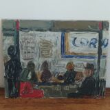 Oil on canvas signed Gambin 1964
