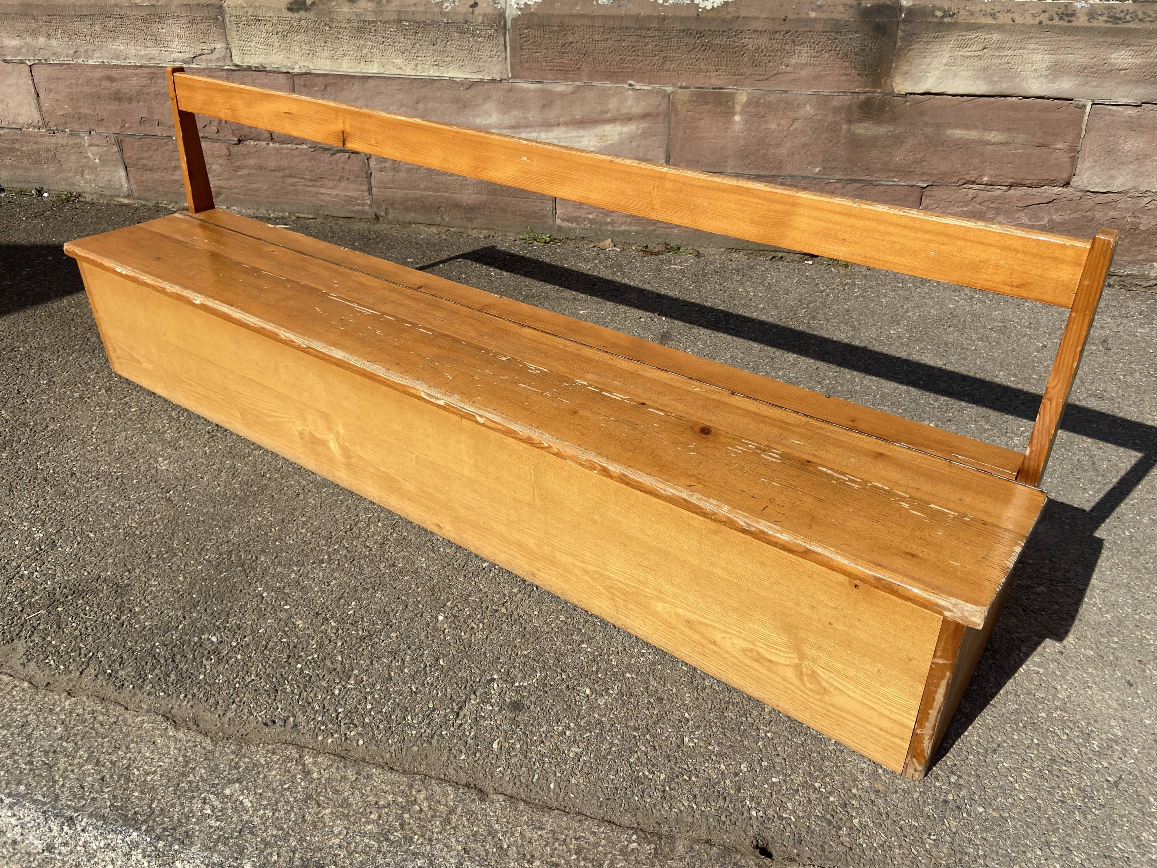 Vintage children's school chest bench 1980s