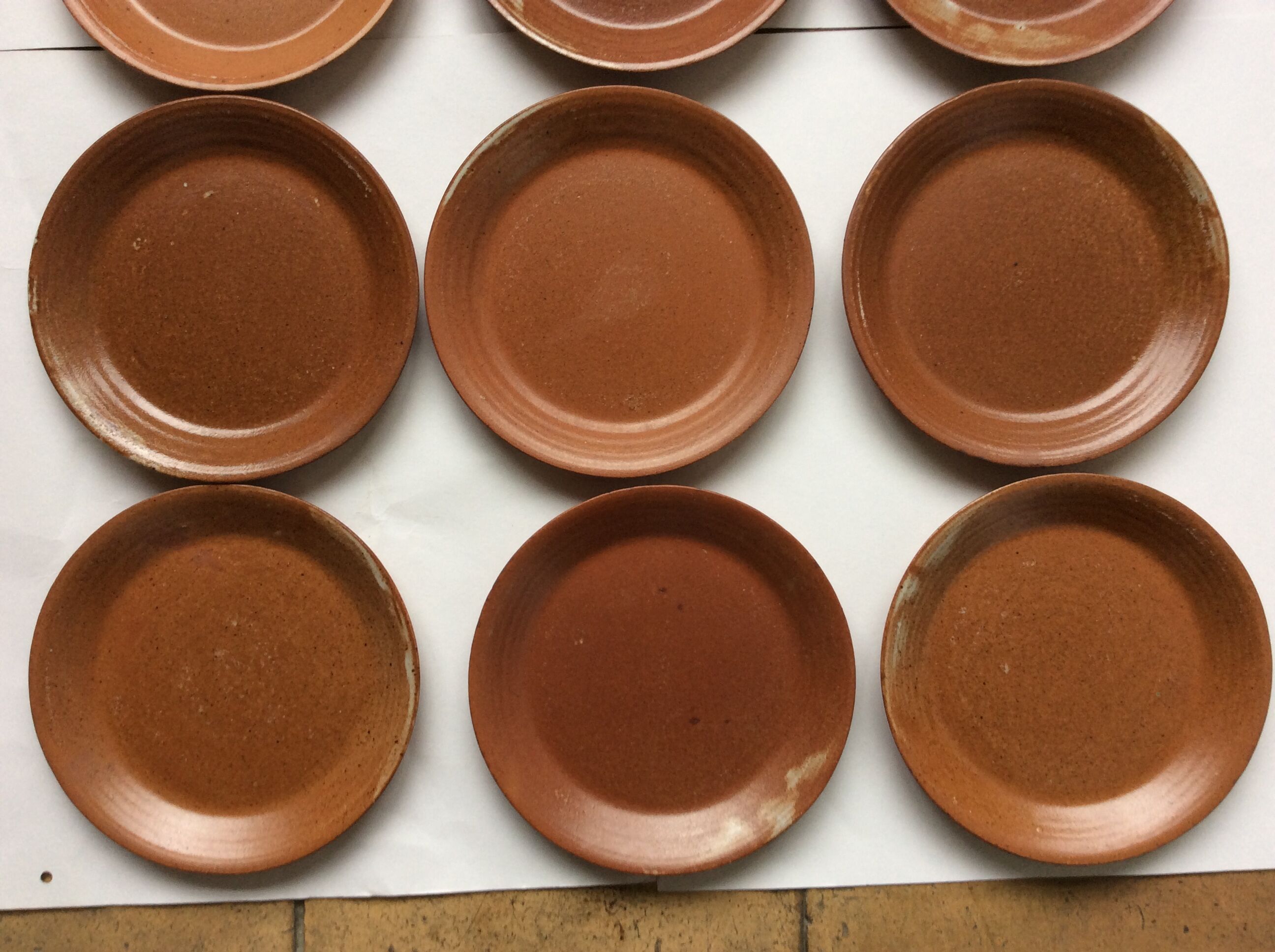 12 sandstone dessert plates