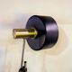 Directional lamp in golden, chromed, marble metal. Italy 60s