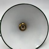 Old enamelled sheet metal lamp
