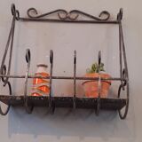 Vintage wall planter year 70 wrought iron