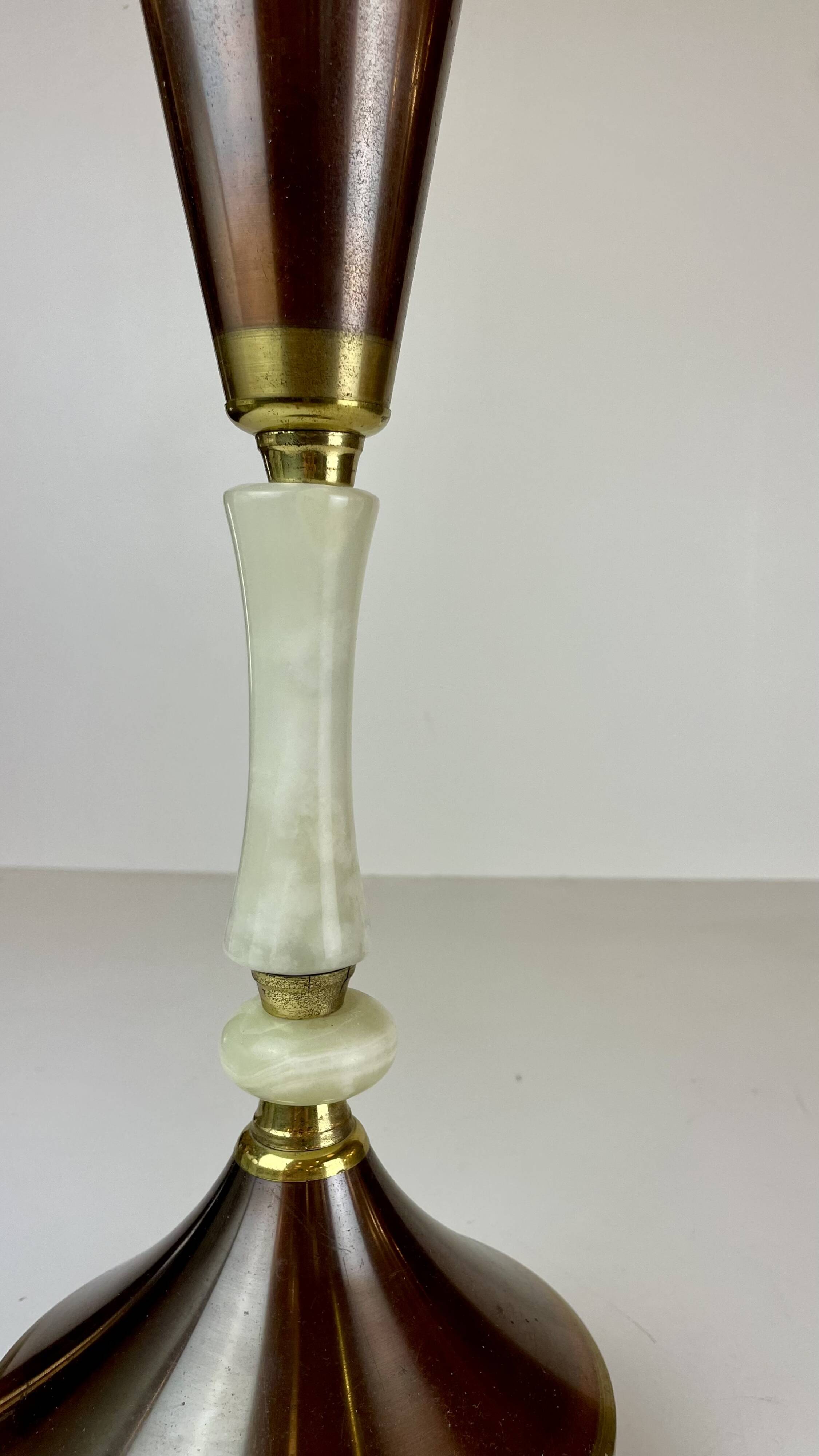 Italian Copper & Brass Ashtray on Foot, 1950s~60's