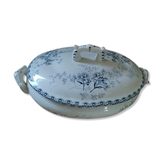 Soup pot iron Earth Roscoff porcelain antique Tableware vintage dp 0522016