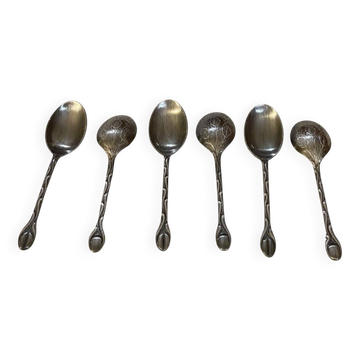 Silver-plated mocha spoons