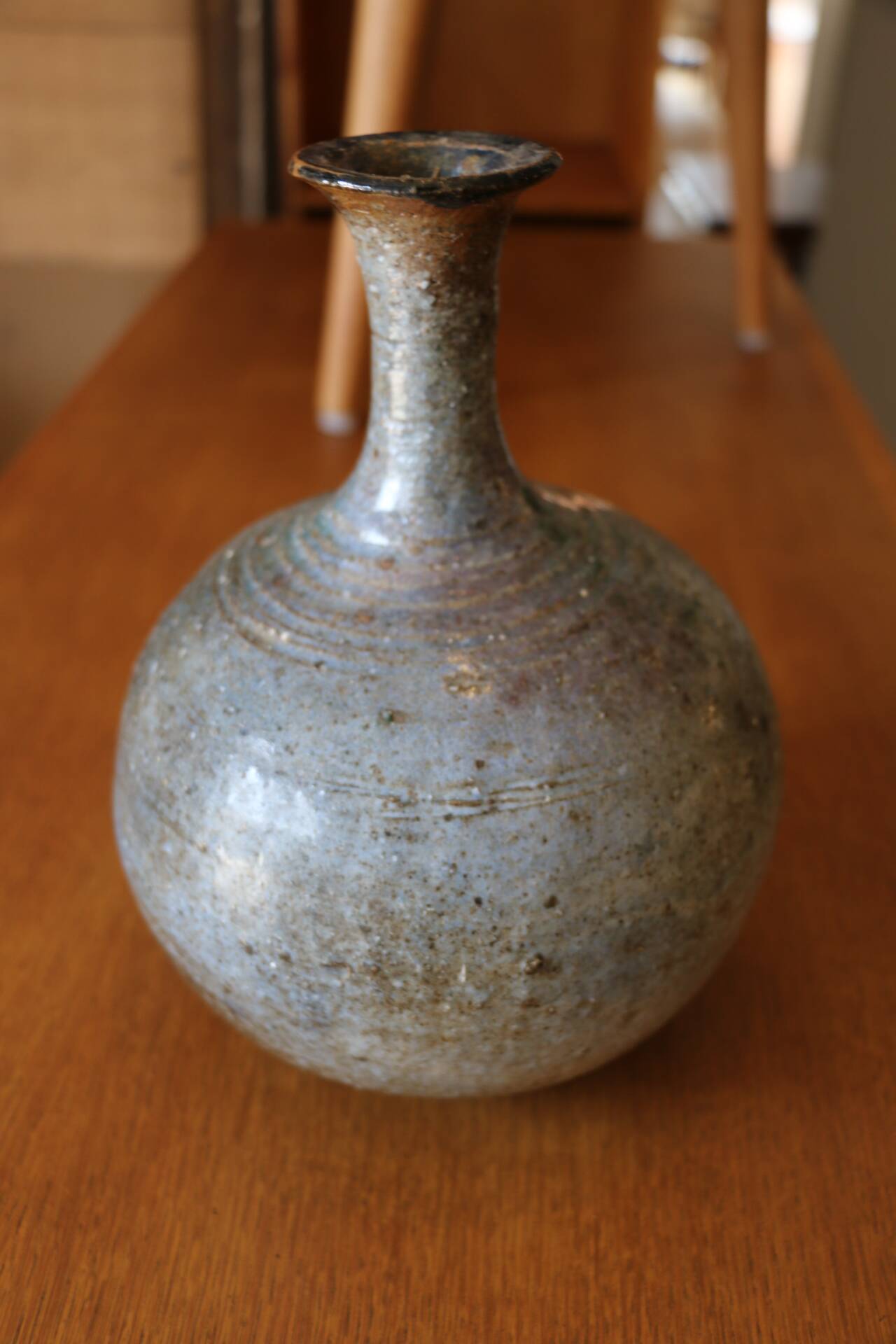 Alain Blanchard ceramic ball vase