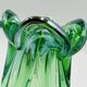 Sculptural blown glass vase from Bohemia attributed to Jan Beránek.