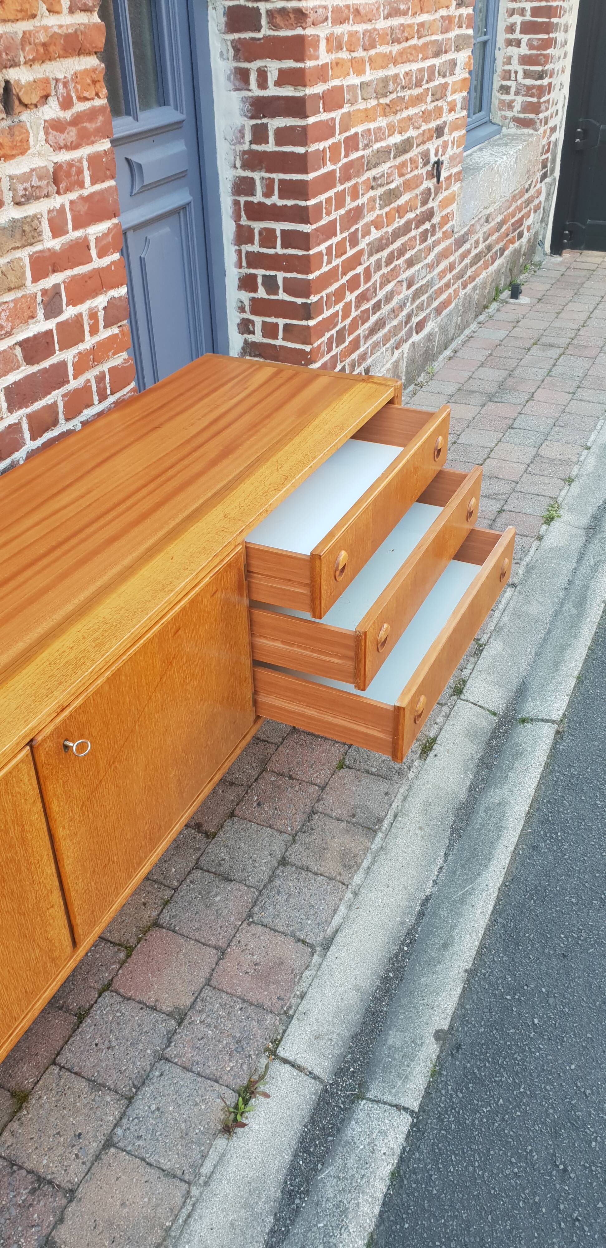 1960s Danish Scandinavian enfilade by Berner Huwil