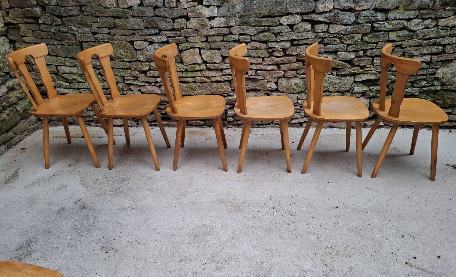 Set of 12 bistro chairs
